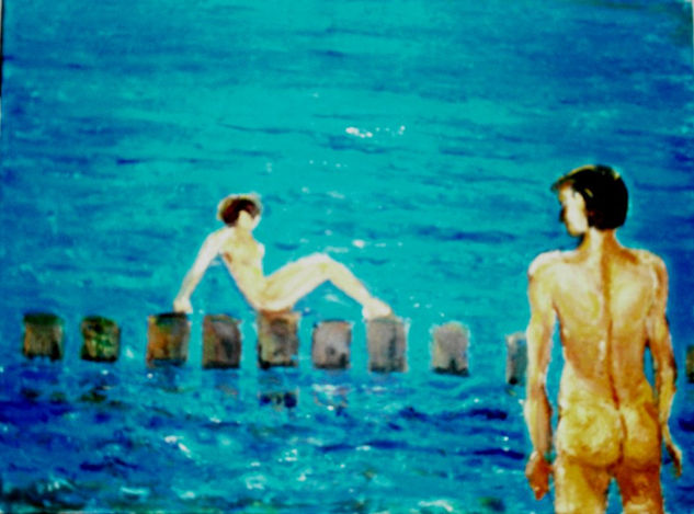 En el Mar Oil Canvas Nude Paintings