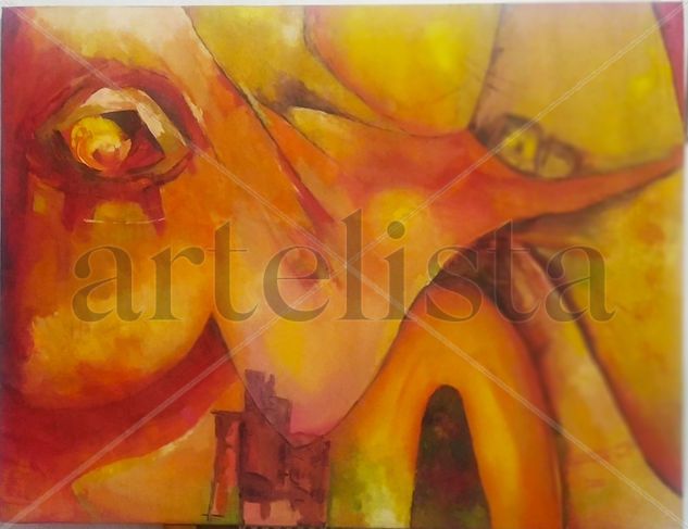 El pensamiento, es ABSTACTO, "ASTRACTO", "ABTRATO" Acrylic Canvas Nude Paintings