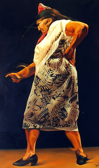 Bailaora Oil Canvas Figure Painting