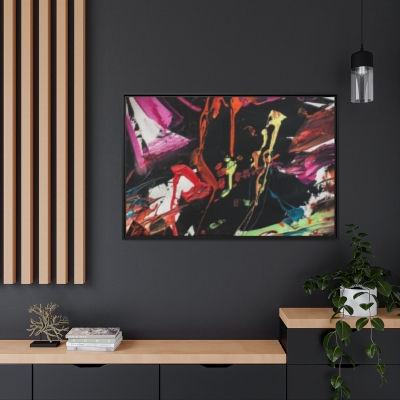 Matte Canvas, Black Frame