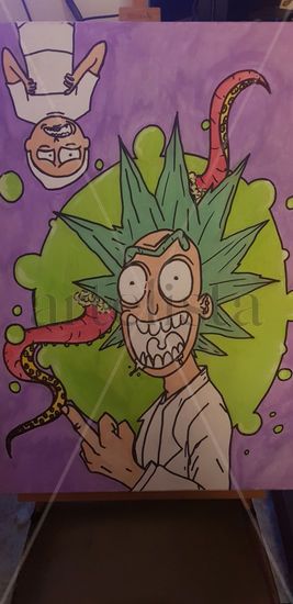 Rick & Morty Mixed Media