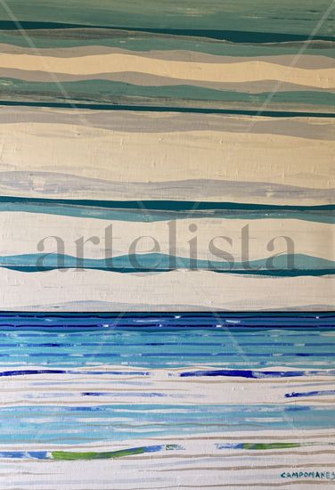 Febrero 12:00 Oil Canvas Marine Painting