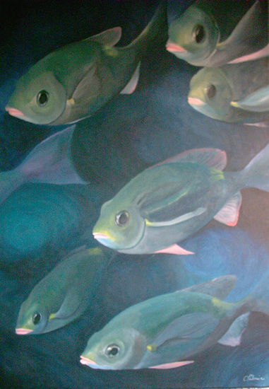 Peces Oil Canvas Landscaping