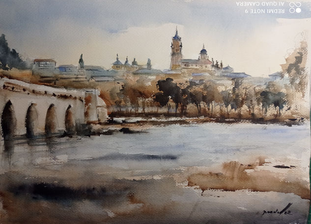 Salamanca Acuarela Papel Paisaje