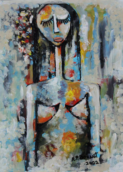 Soñadora Acrylic Canvas Figure Painting