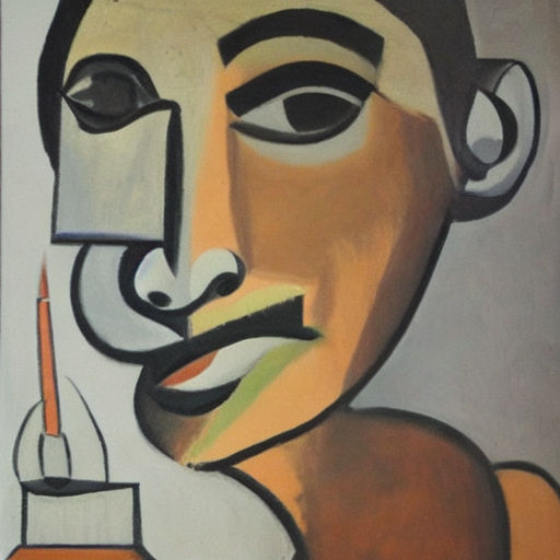 hombre fumando Acrylic Canvas Others