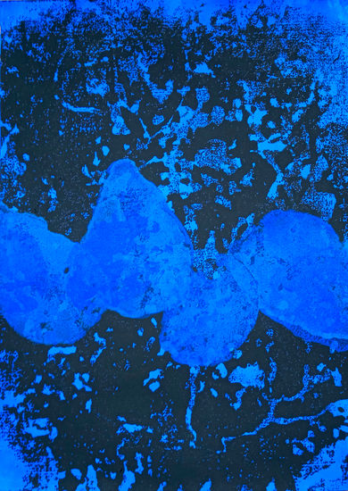 Blue fruit Acrílico Papel Otros