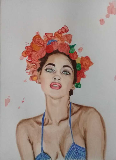 Cara de flor Watercolour Paper Floral Painting