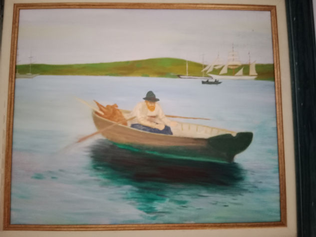 Pescador inglés Oil Canvas Marine Painting