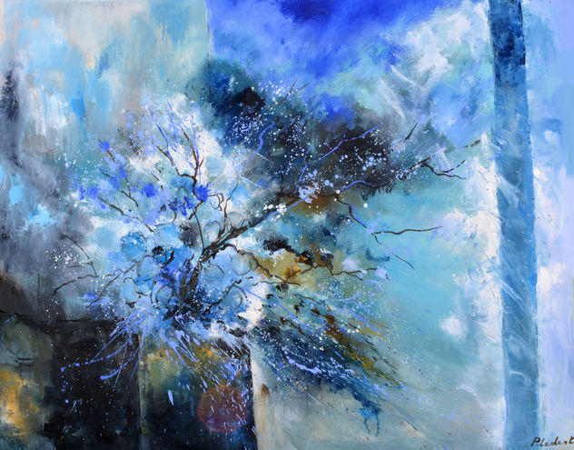 Abstract, blue still life