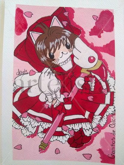 Gatito Card Captor🌸 Acrílico Papel Figura