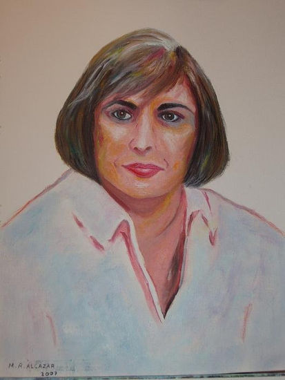 autoretrato Oil Paper Portrait