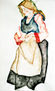 Mujer joven con traje de aldeana asturiano / Young Woman Wearing Asturian Peasant Dress