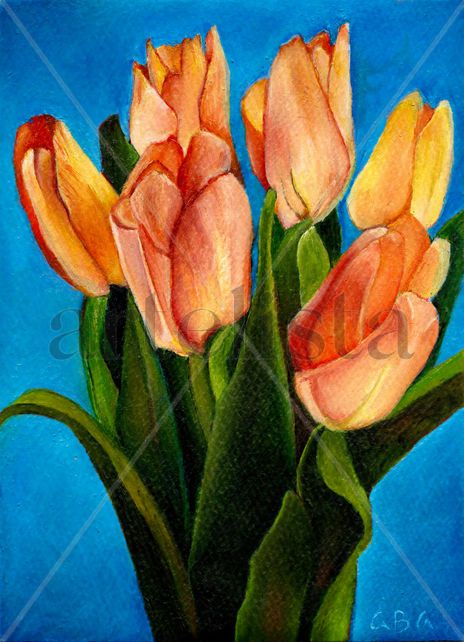 Tulipanes, Canvas...