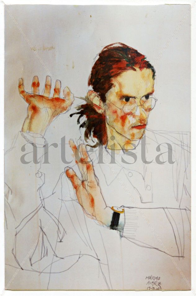 Autorretrato gesticulando / Grimacing self-portrait