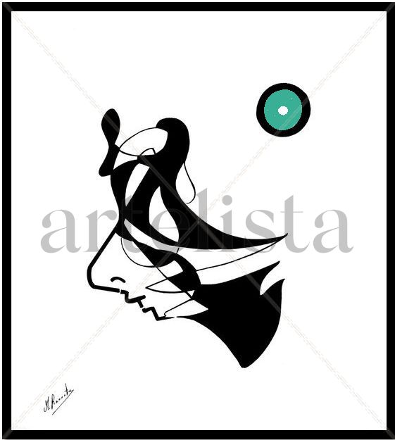 PERFIL AL VIENTO CON LUNA VERDE