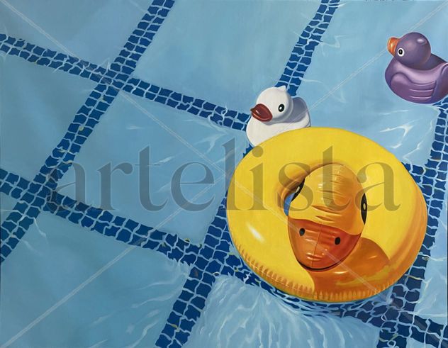 PATOS EN LA PISCINA