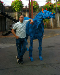 The blue horse