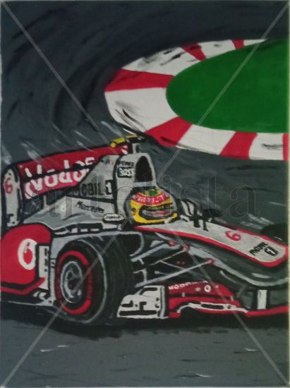 F1 Mclaren Oil Canvas Sports