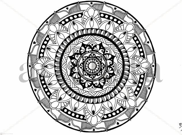 Mandala formas orgánicas