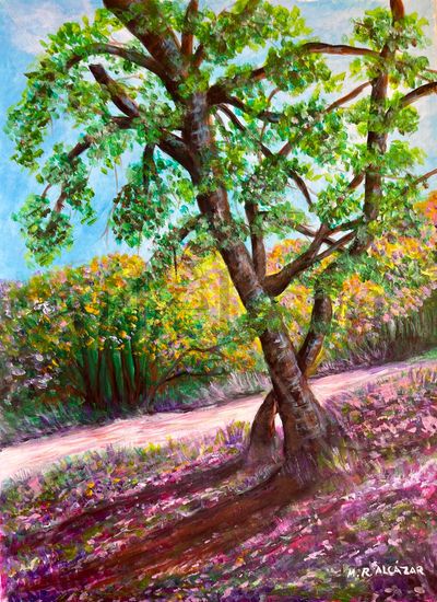 ÁRBOL DE PRIMAVERA Acrylic Paper Landscaping