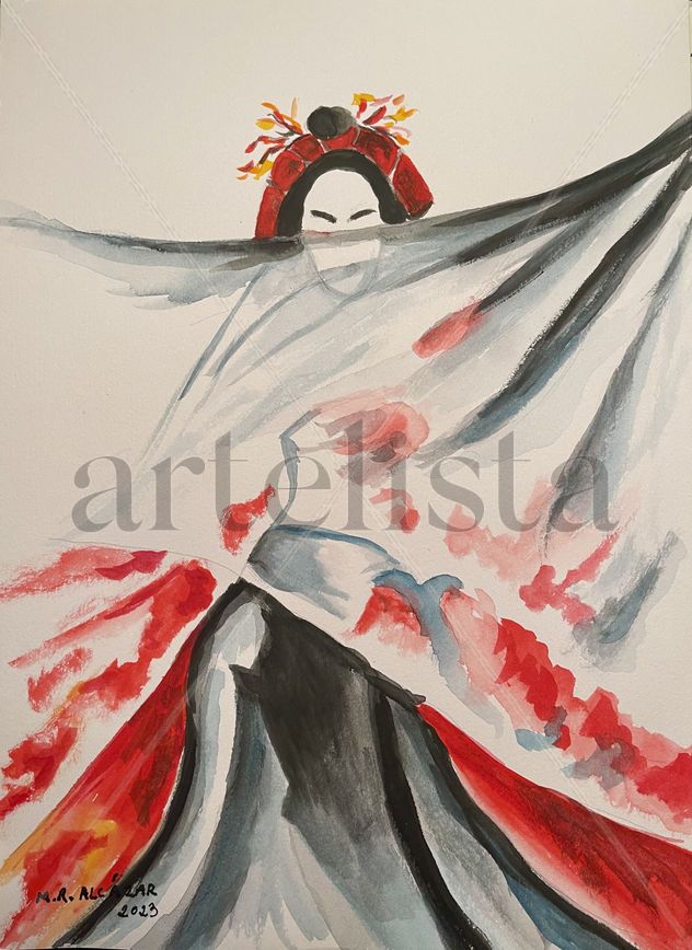 GEISHA VELO ROJO