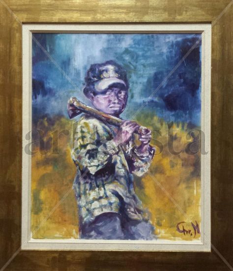 EL CHAPO Oil Canvas Figure Painting