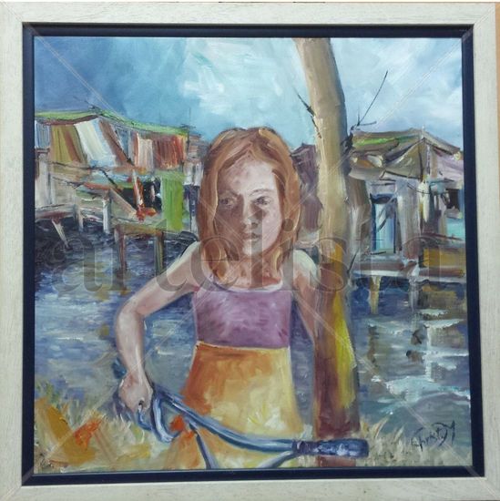 LA NIÑA Oil Canvas Figure Painting