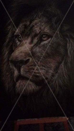 EL LEÓN Acrylic Canvas Animals