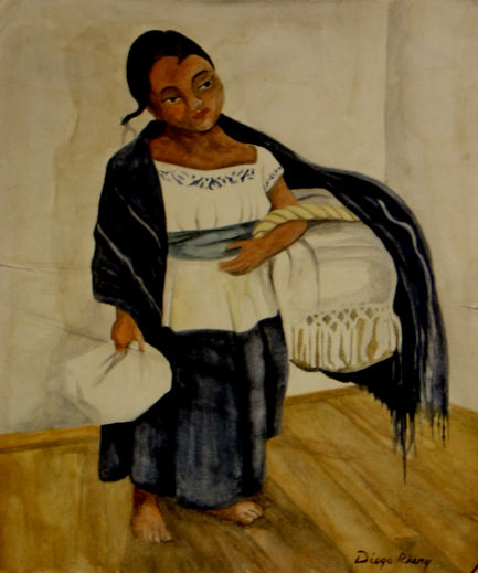 Niña con Cesto