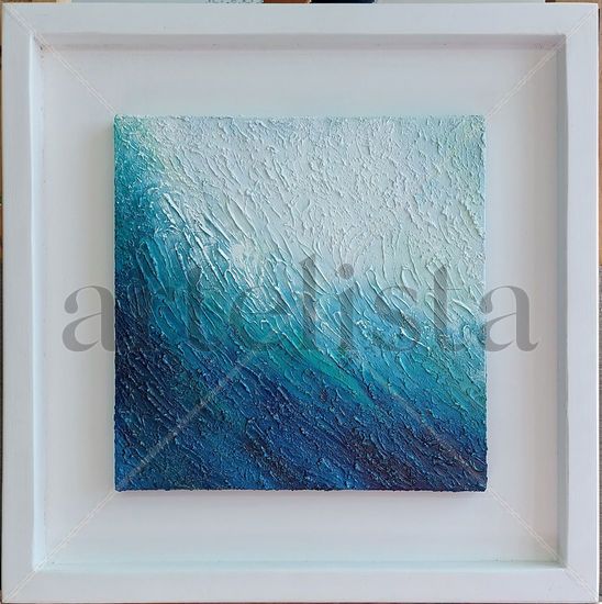 Oleadas Acrylic Canvas Marine Painting