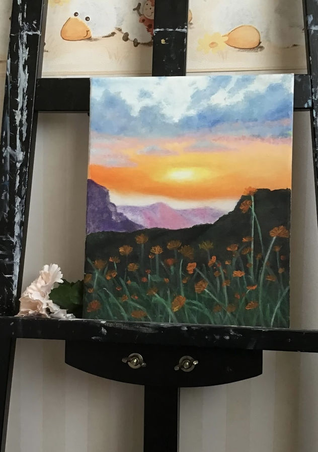 Paisaje atardecido