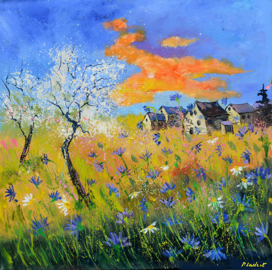 Spring colours Oil Canvas Landscaping