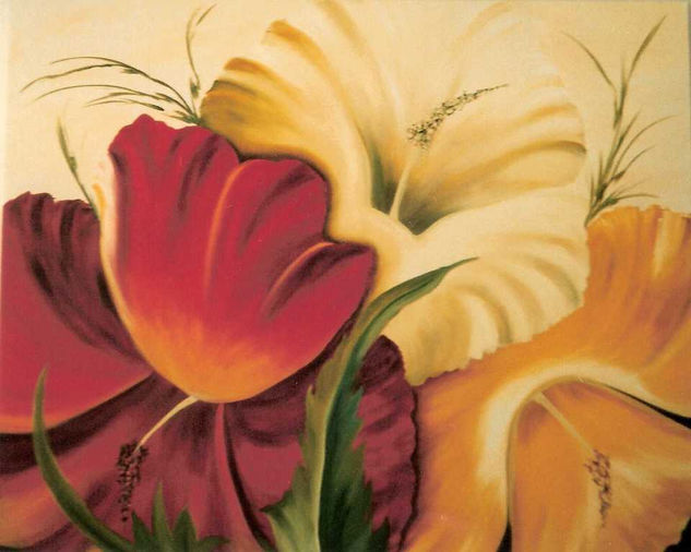 Floral I Oil Canvas Landscaping