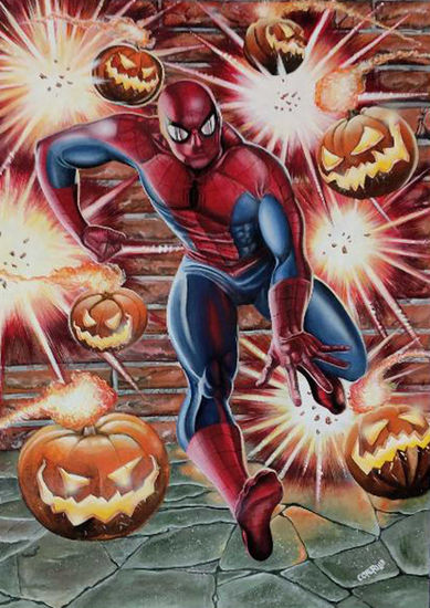 SPIDER-MAN. Tribute to John Romita. Obra original. Acrylic Canvas Others