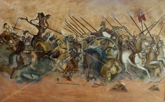 Alejandro Magno en la batalla de Issos