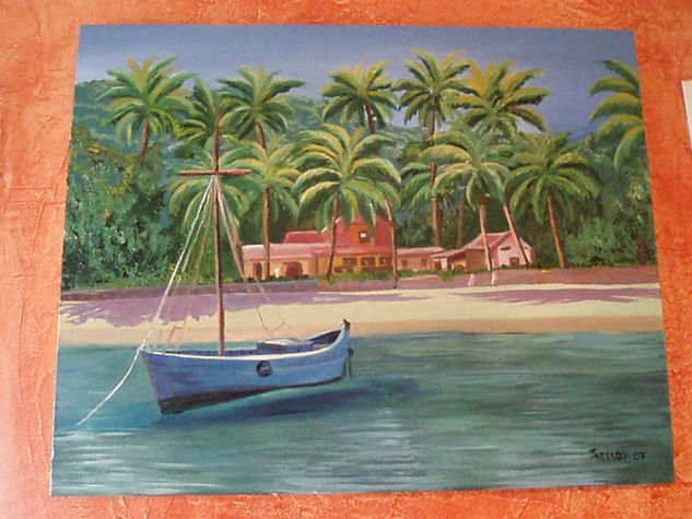 rincon placentero caribeño Oil Canvas Landscaping