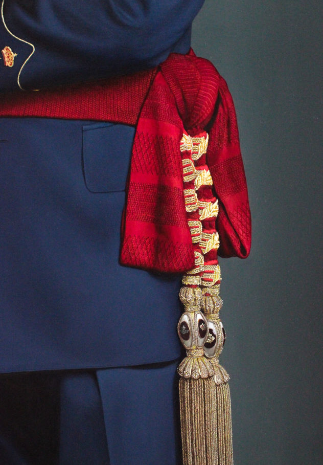 Retrato Rey Felipe VI. Detalle 2