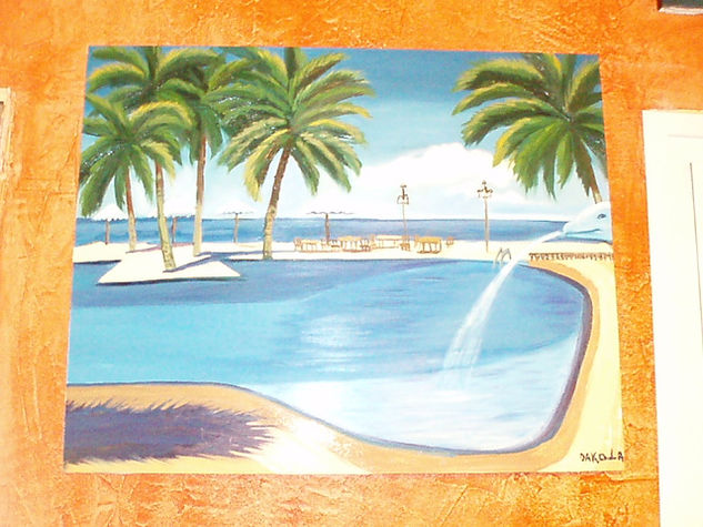 vacaciones  marineras Oil Canvas Marine Painting