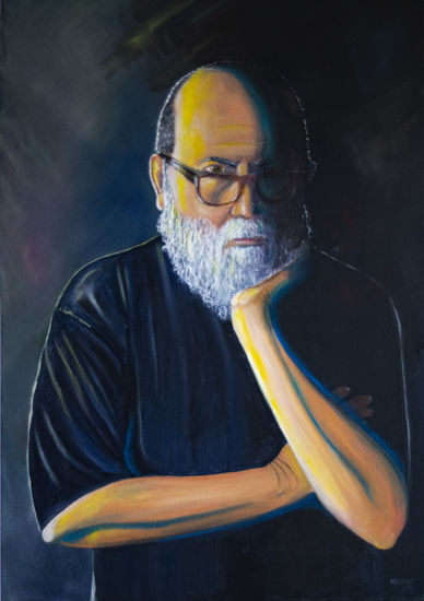 Autorretrato Oil Panel Portrait