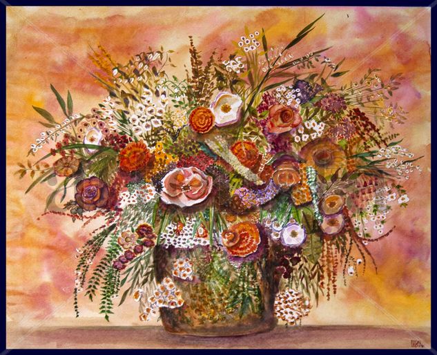 El orden del caos I Watercolour Paper Floral Painting