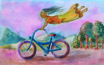 Volar en bicicleta I