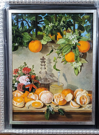 Bodegón de naranjas Oil Canvas Still Life Paintings