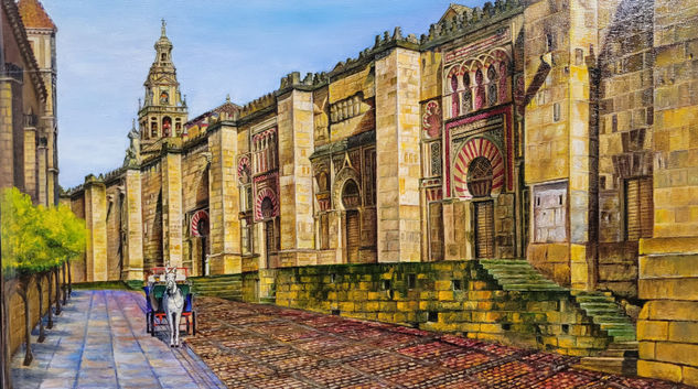 Mezquita Córdoba Oil Panel Landscaping