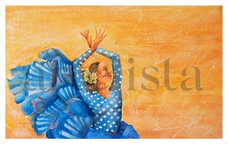 Blue flamenco