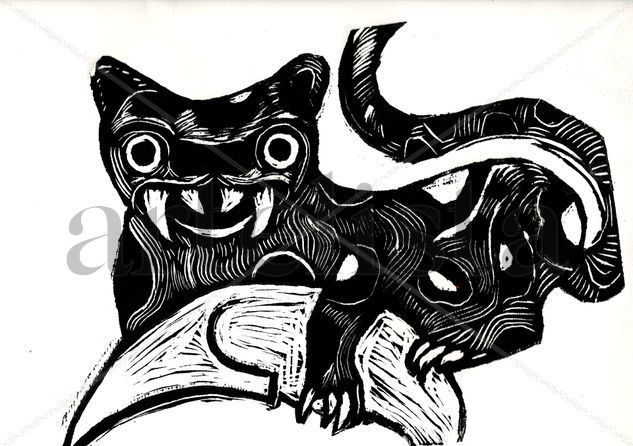 Jaguar Linocut