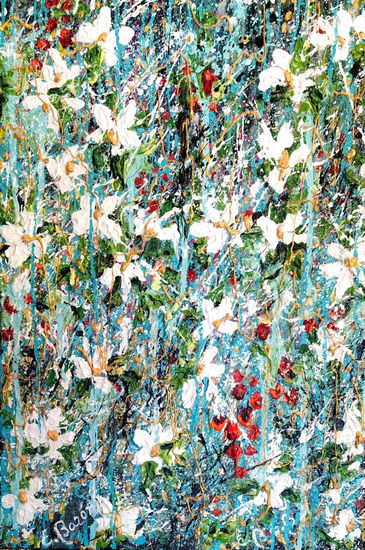 Silvestre 37 Acrylic Canvas Floral Painting