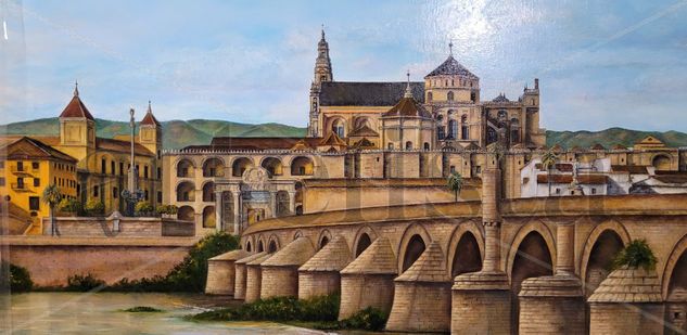 PUENTE ROMANO CÓRDOBA Oil Canvas Landscaping