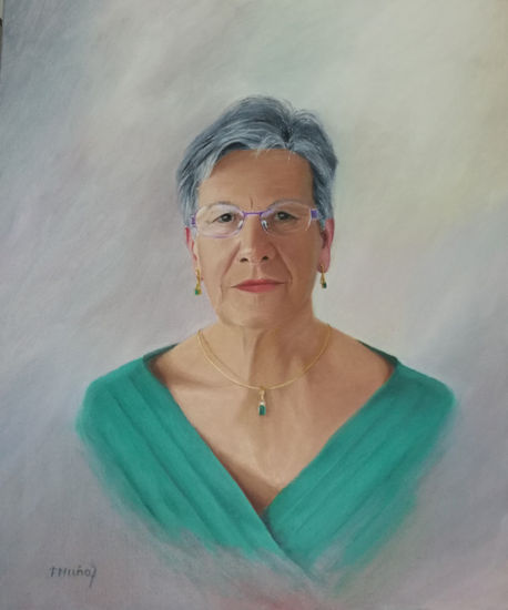 María Jesús Oil Canvas Portrait