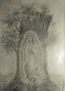 El misterio de la Virgen de Guadalupe,dibujo a punta de plata de Albrto Thirion